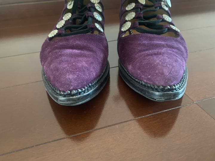 【美品】TOGA ギリーシューズ　39 パープル