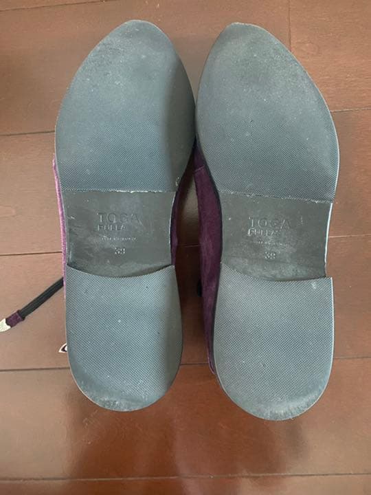 【美品】TOGA ギリーシューズ　39 パープル