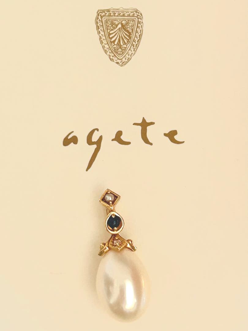 アガット　パール　ネックレスチャーム