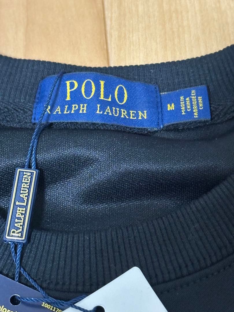 Polo Ralph Lauren クルーネックスウェット（ブラック）M男女兼用