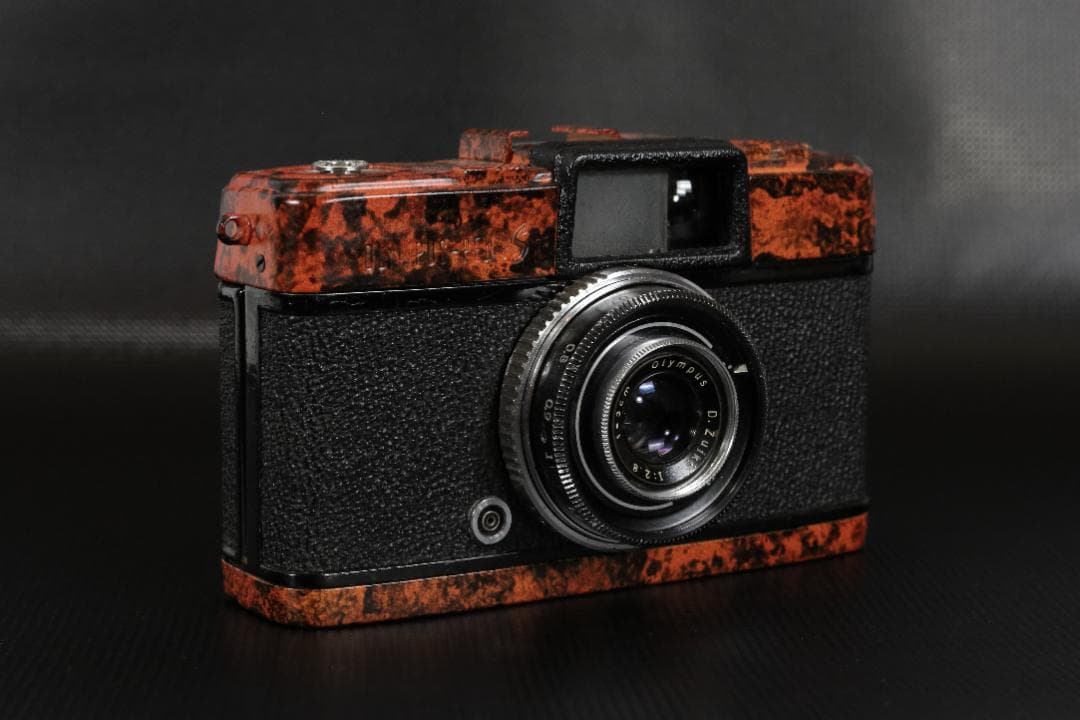 OH済 OLYMPUS PEN S F2.8 一点物 マーブルカスタム