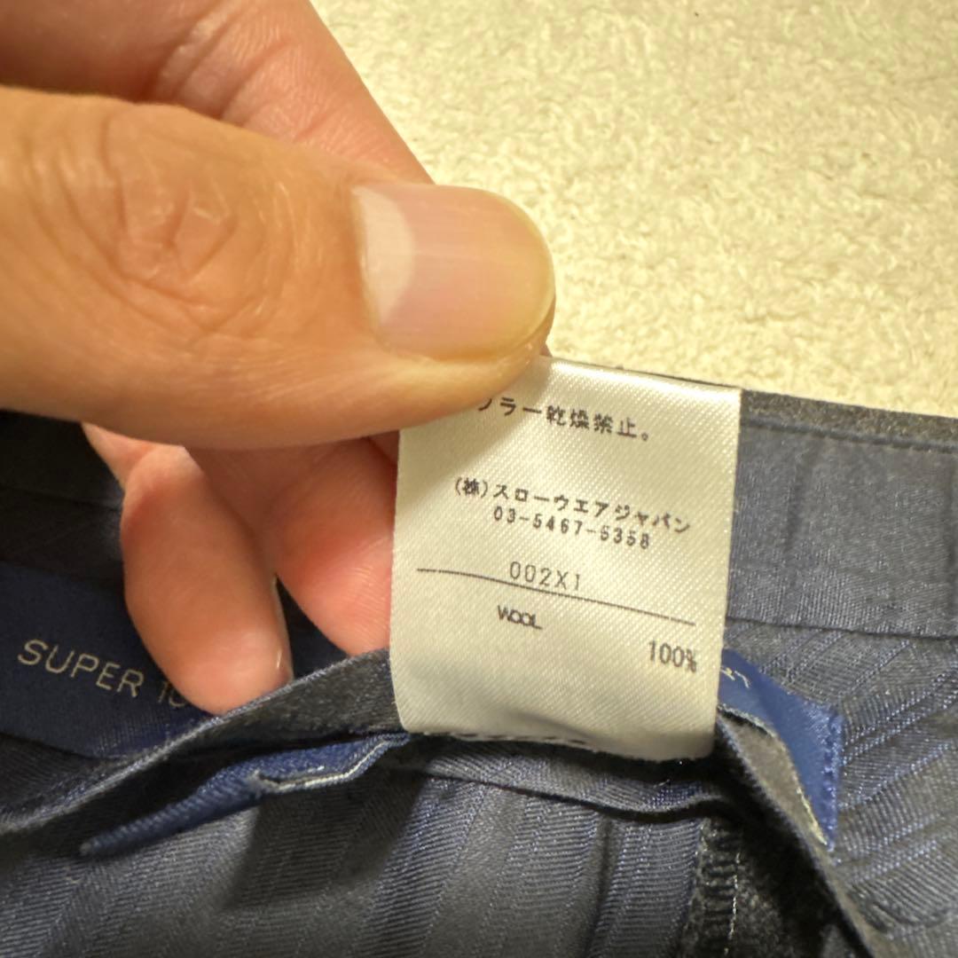 38 美品　秋冬　インコテックス　スラックス　グレー　42 ウール