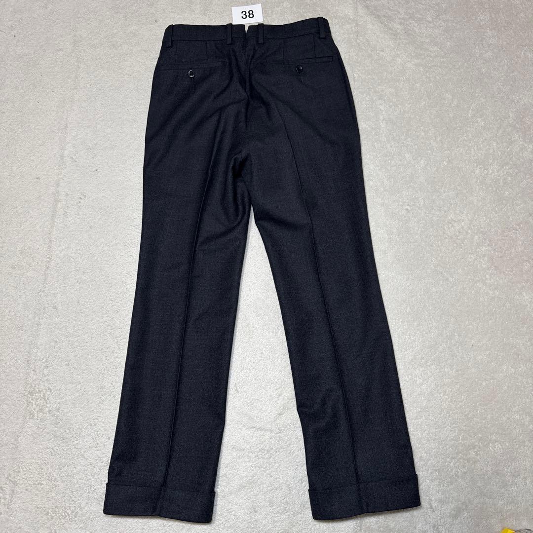 38 美品　秋冬　インコテックス　スラックス　グレー　42 ウール