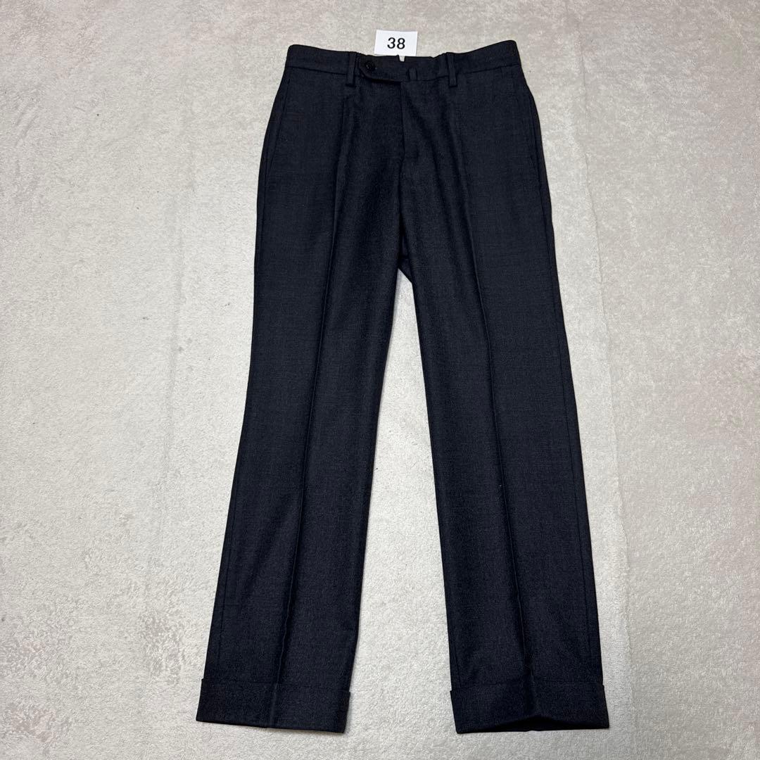 38 美品　秋冬　インコテックス　スラックス　グレー　42 ウール