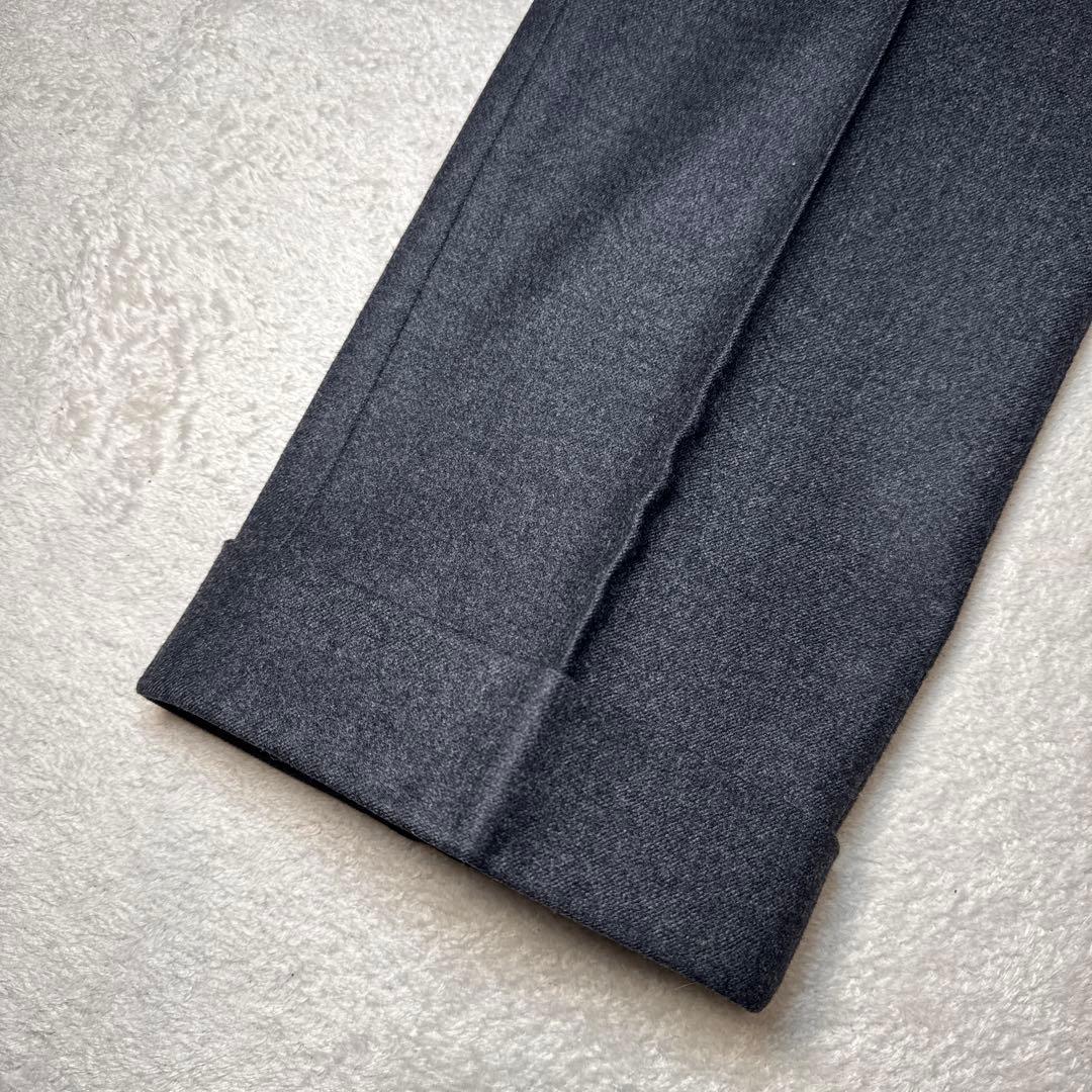 38 美品　秋冬　インコテックス　スラックス　グレー　42 ウール