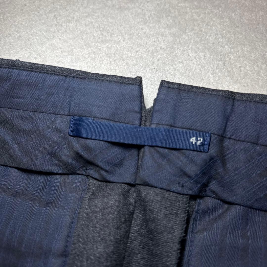 38 美品　秋冬　インコテックス　スラックス　グレー　42 ウール