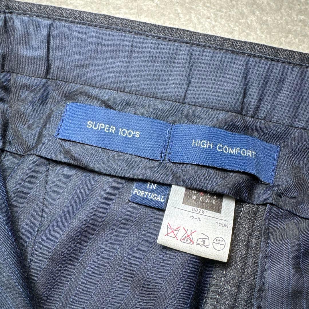 38 美品　秋冬　インコテックス　スラックス　グレー　42 ウール