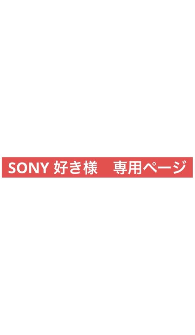 SONY好様　10台まとめ購入専用ページ