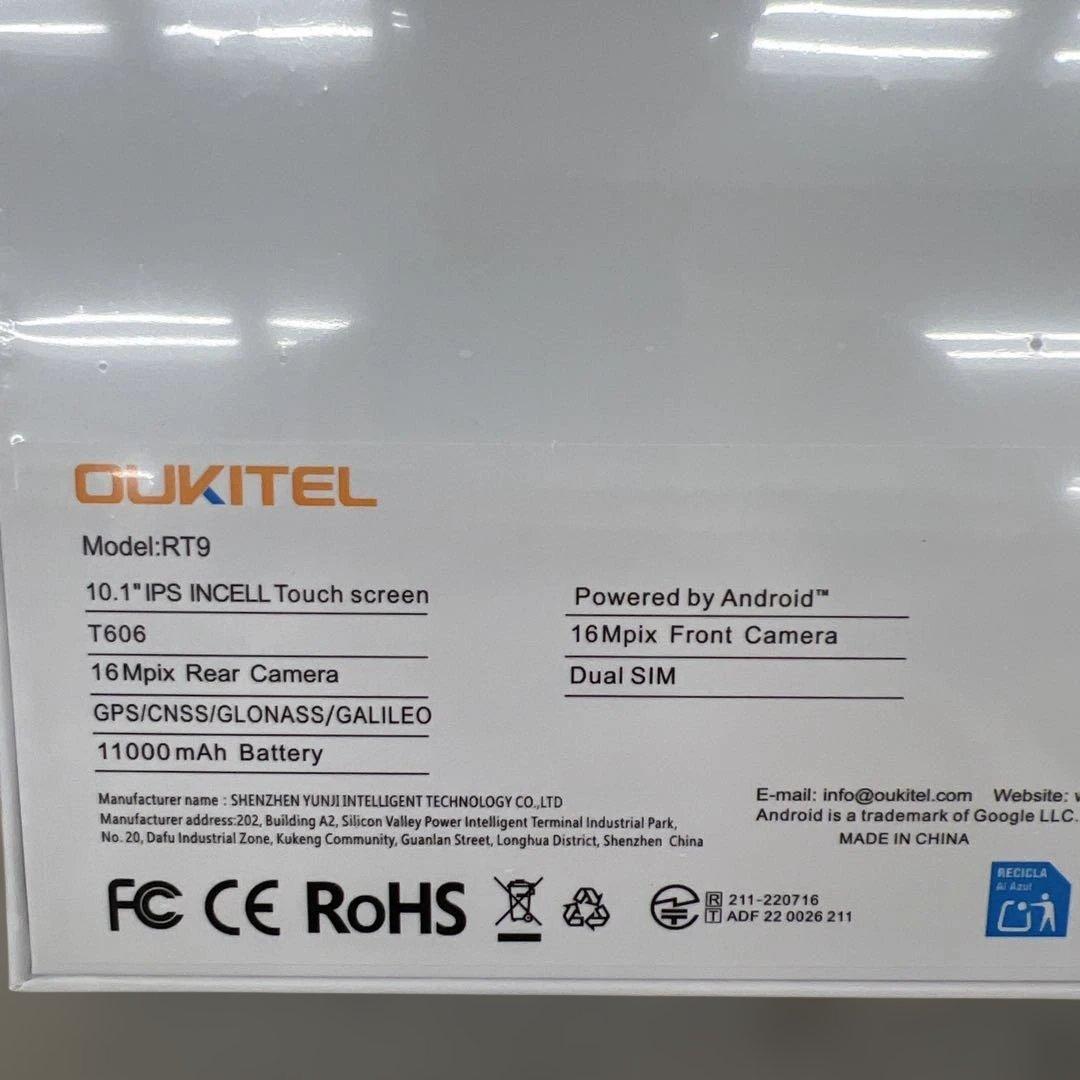 512343 OUKITEL RT9 Android14 防水タブレット