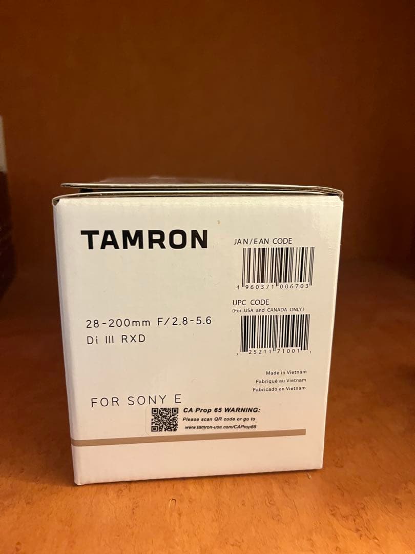 TAMRON 28-200mmF/2.8-5.6Di III RXD Eマウント