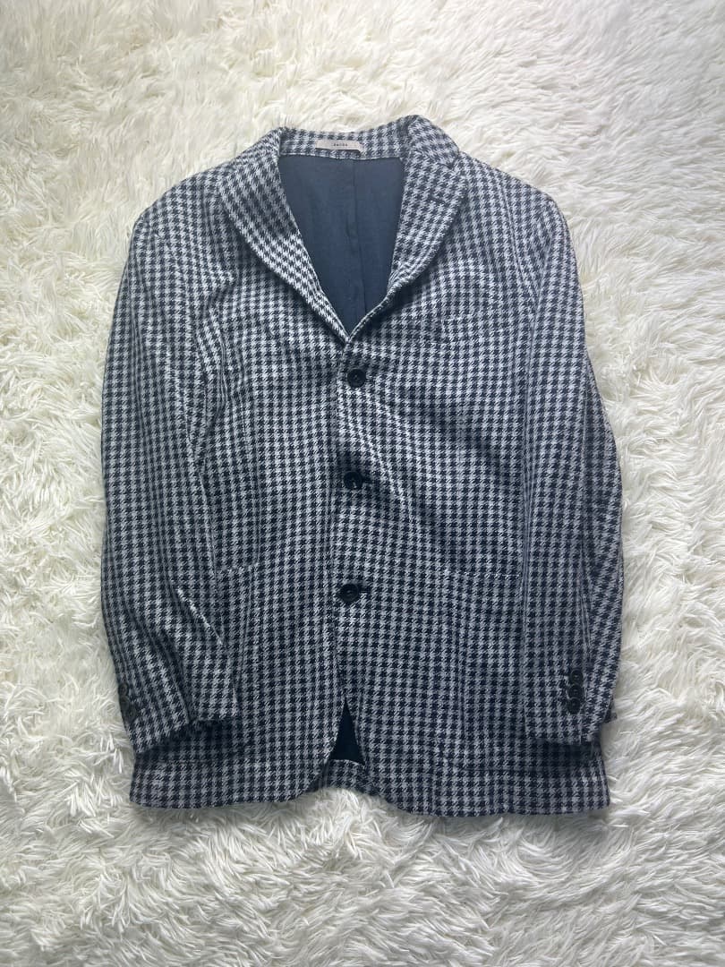専用美品 BOGLIOLI ボリオリ千鳥格子コットンジャケット４８