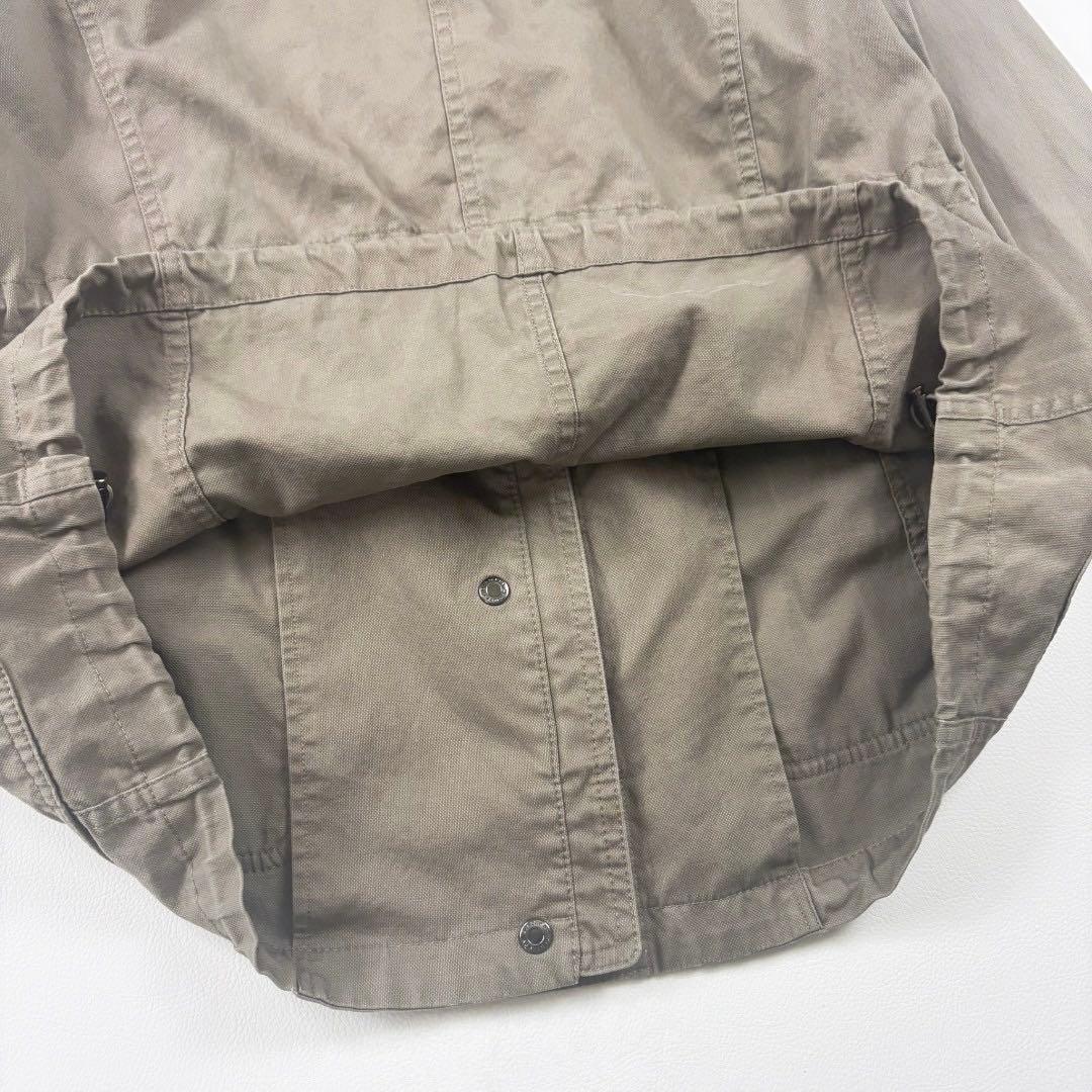 バーバリー ロンドン コットン リネン スタンドカラー ジャケット ライトコート