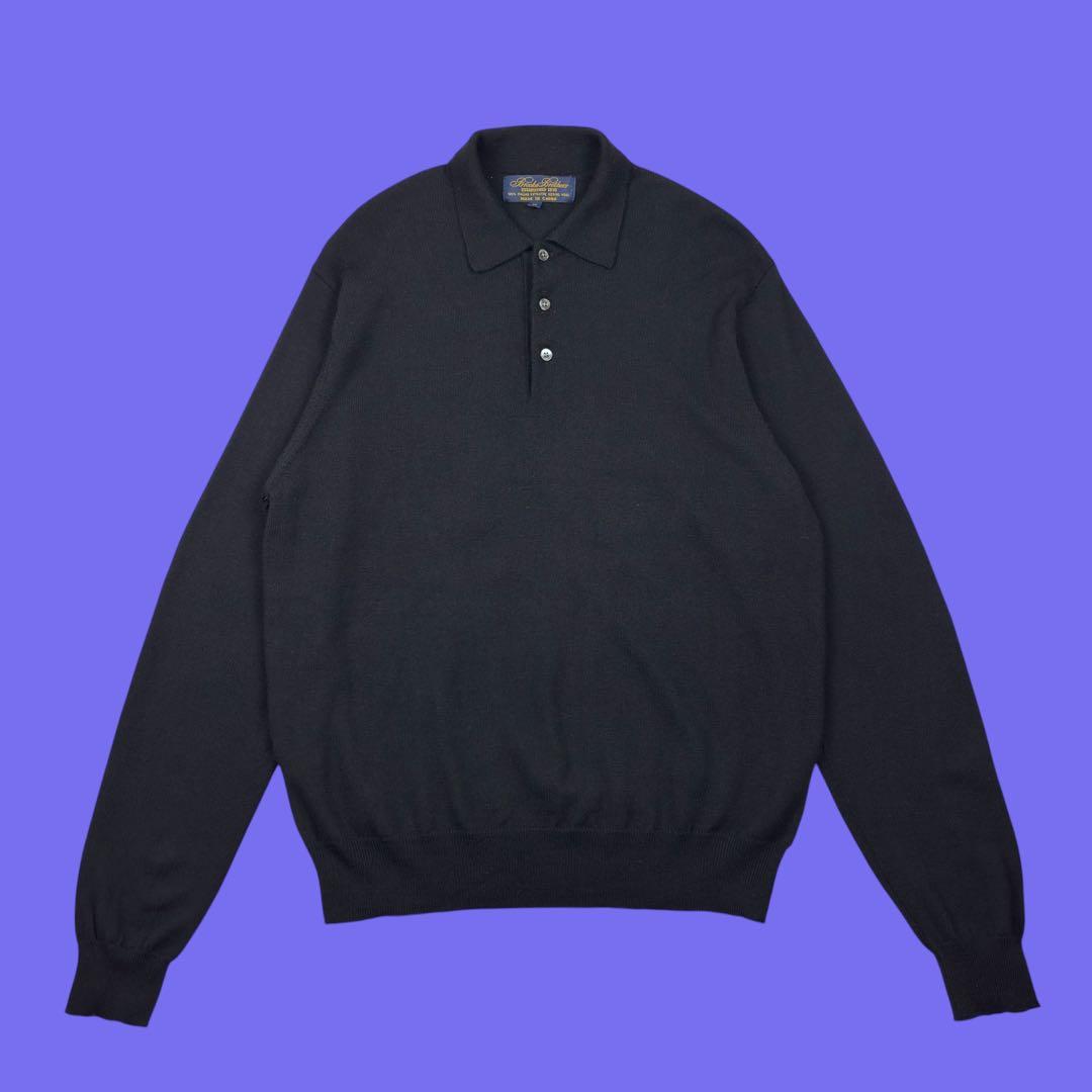 Brooks Brothers メリノウール ニットポロ ポロセーター M