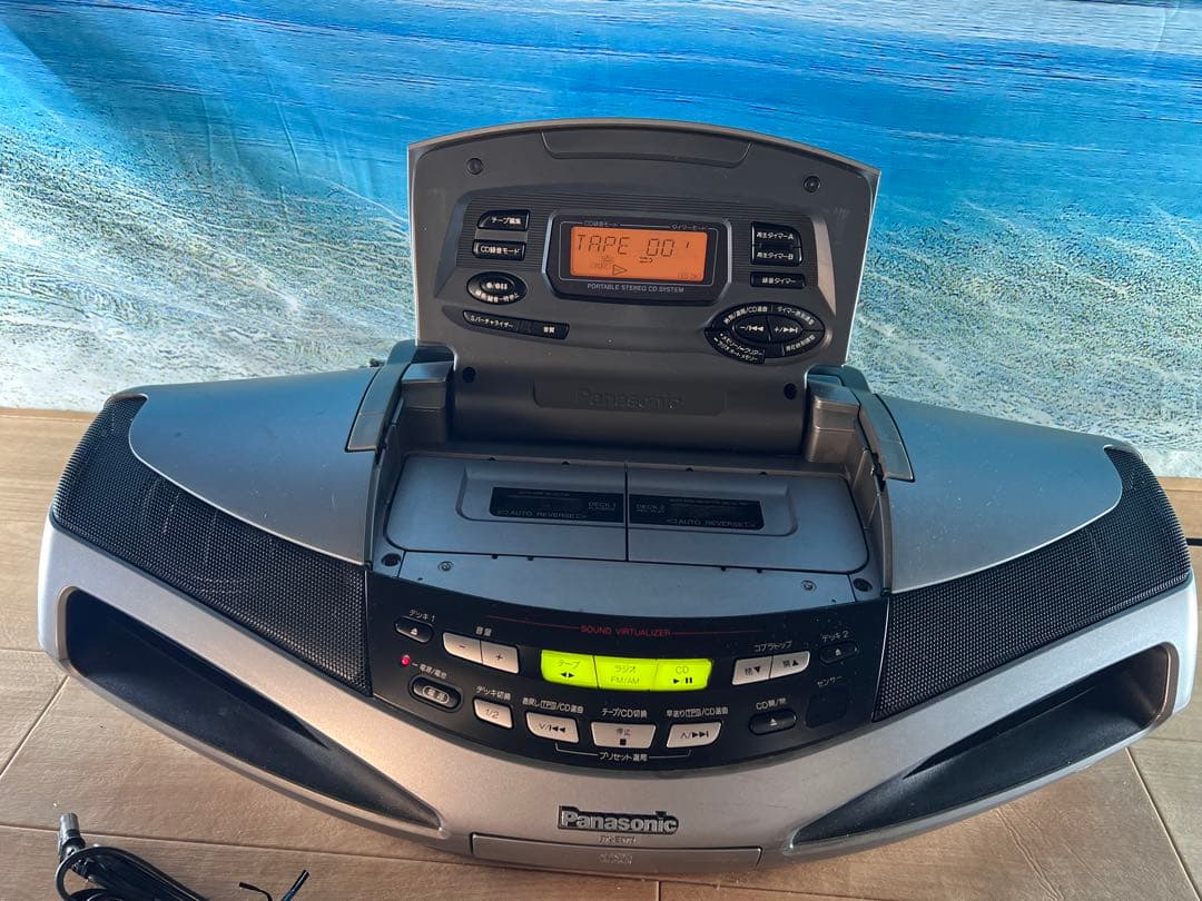 パナソニックRX-ED75コブラトップCD ラジカセ　昭和レトロ　動作品中古