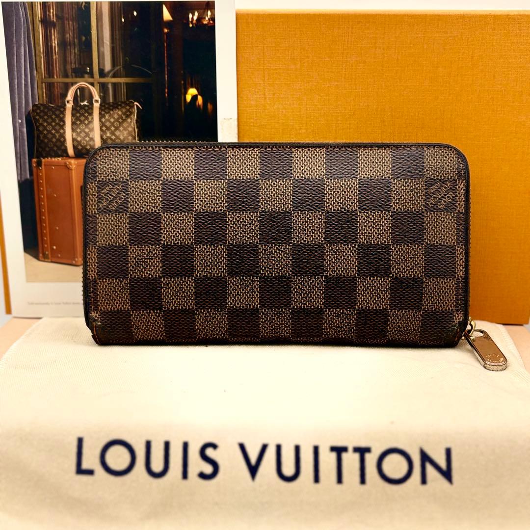 ルイヴィトン　ダミエ　エベヌ　ジッピーウォレット　長財布　N41661