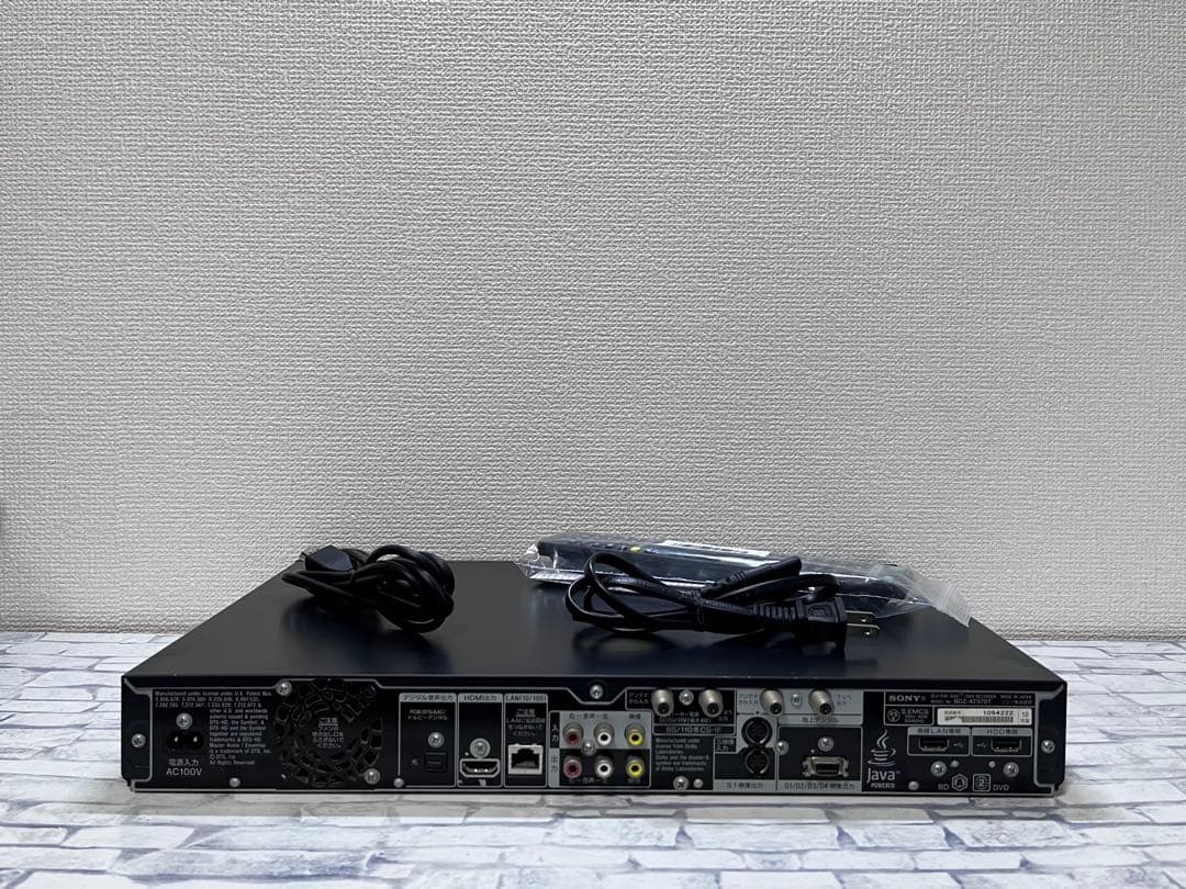 1TB 3番組録画　ソニー　ブルーレイレコーダー　BDZ-AT970T