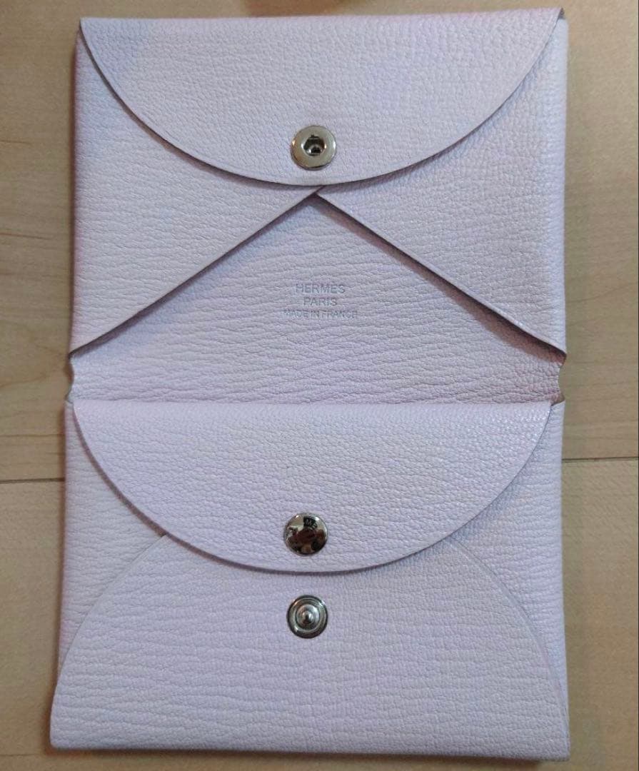 HERMES カルヴィデュオ コンパクト モーヴペール 刻印B 202