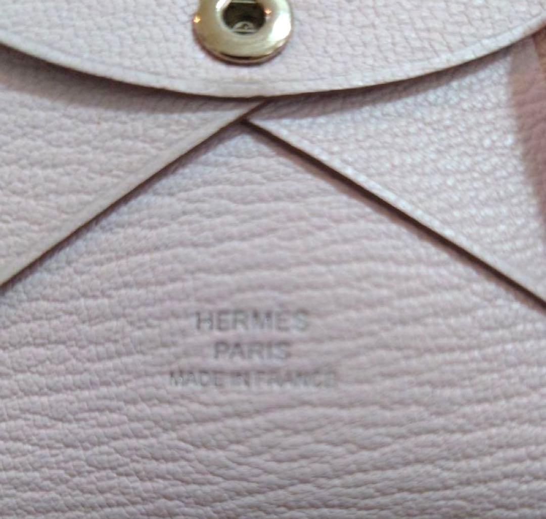 HERMES カルヴィデュオ コンパクト モーヴペール 刻印B 202