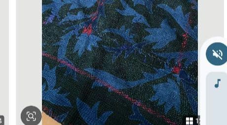 クールで魅力的なインディゴカンタ ヴィンテージカンタキルト21 ラリーキルト