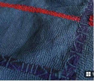 クールで魅力的なインディゴカンタ ヴィンテージカンタキルト21 ラリーキルト