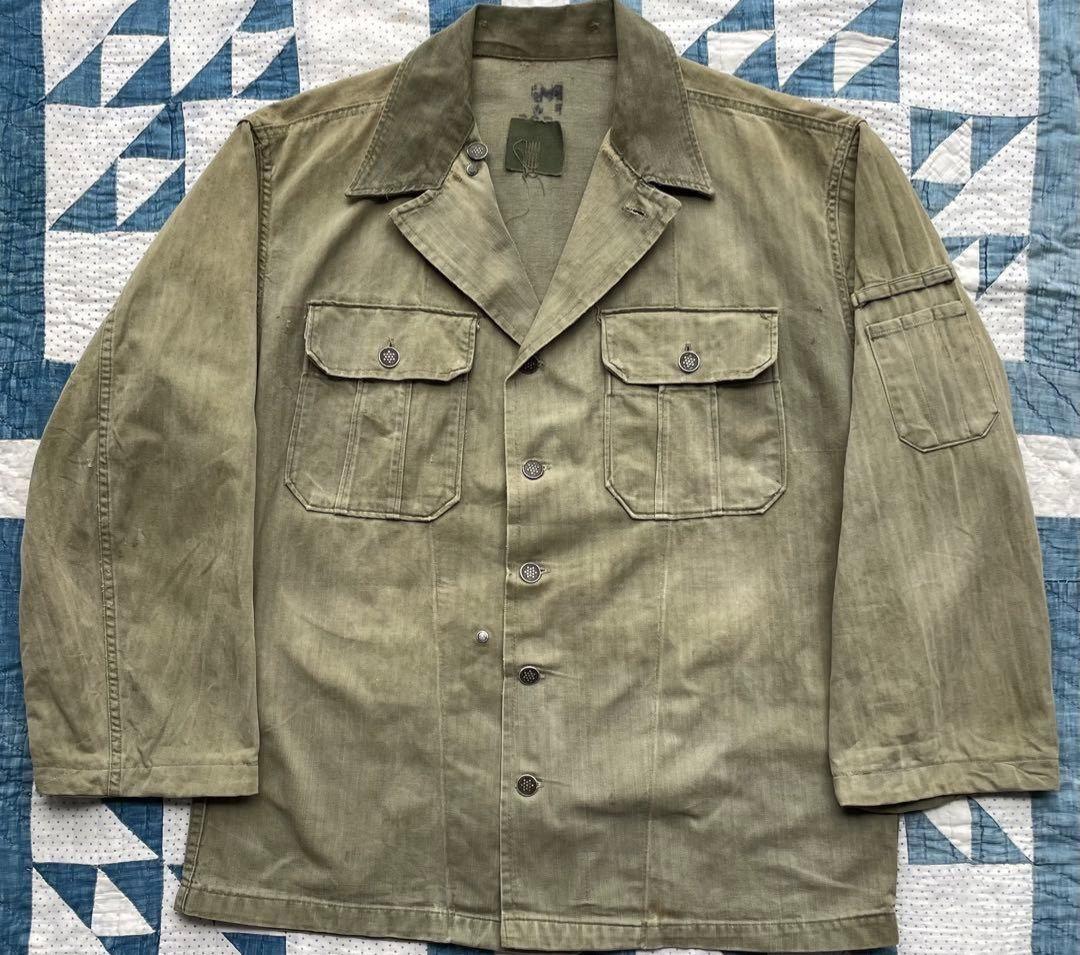 い*い様 第二次世界大戦 40s 米軍 陸軍 ヘリンボーンツイルジャケット ヴィ
