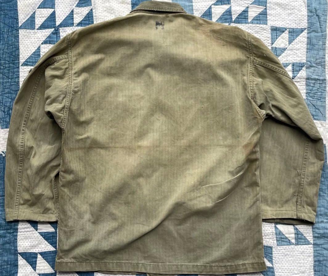 い*い様 第二次世界大戦 40s 米軍 陸軍 ヘリンボーンツイルジャケット ヴィ