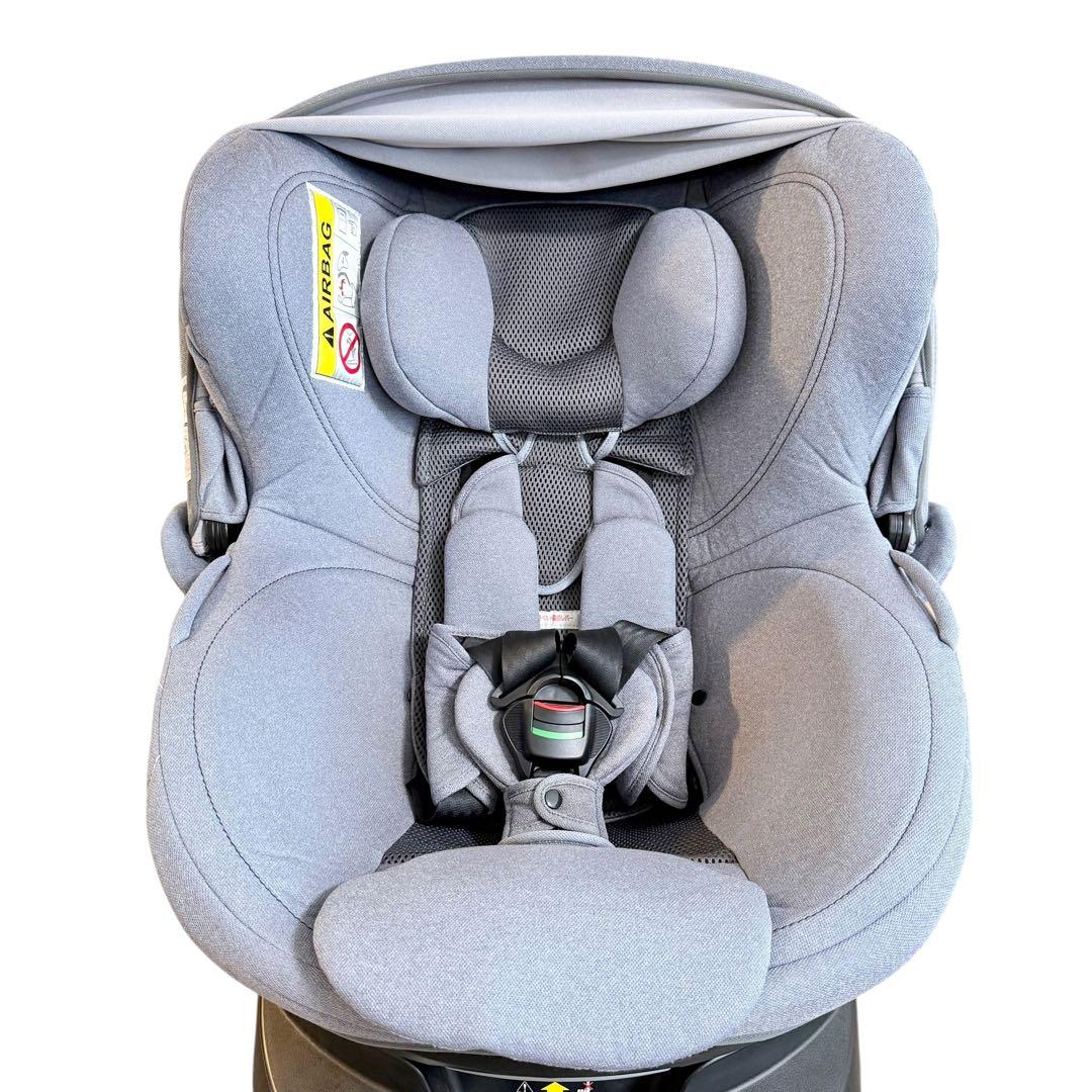 【美品/ISOFIX】エールベベ クルット4i プレミアム ナチュラルグレー