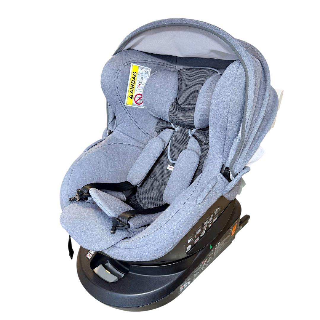 【美品/ISOFIX】エールベベ クルット4i プレミアム ナチュラルグレー