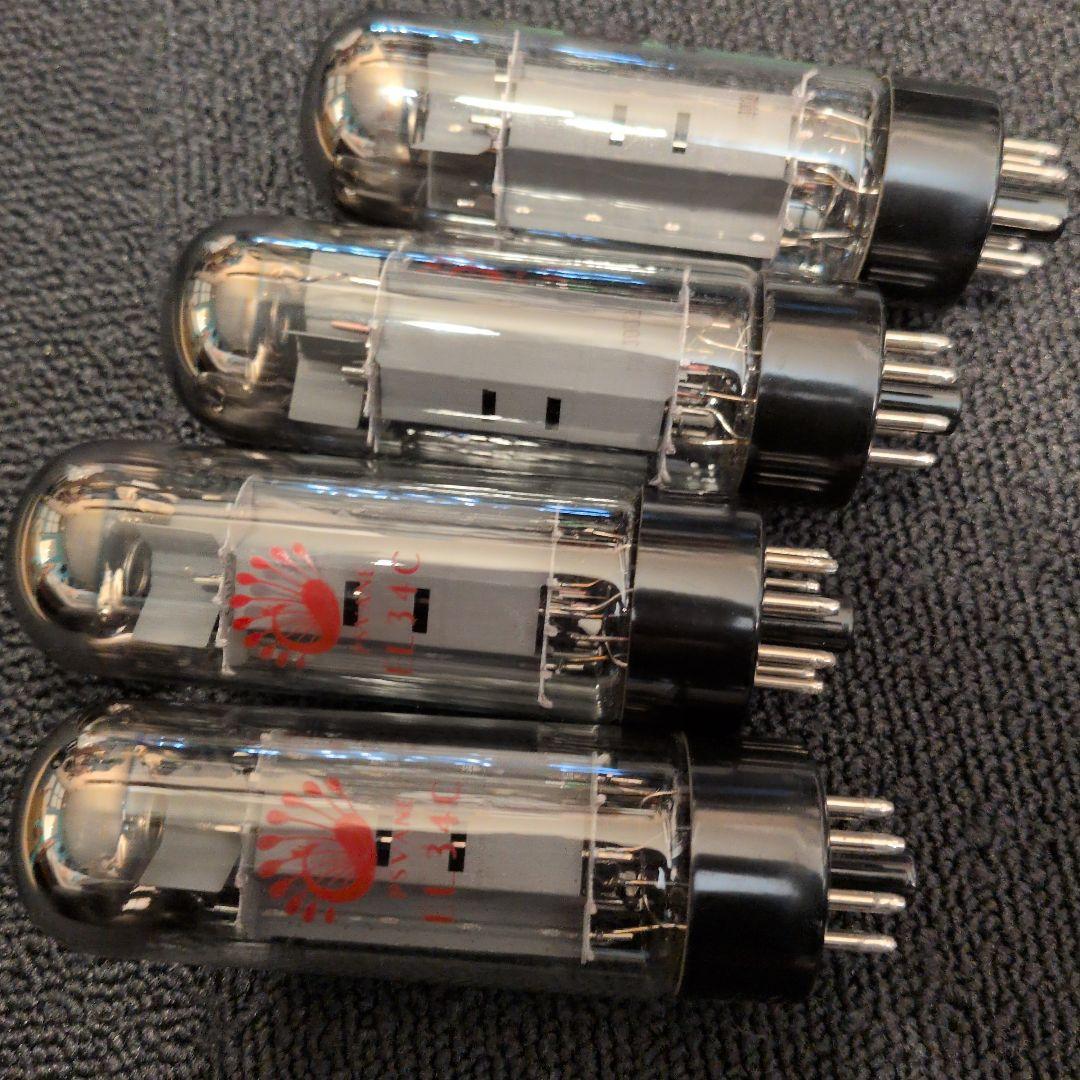 EL34C PSVANE　中古真空管 4本セット