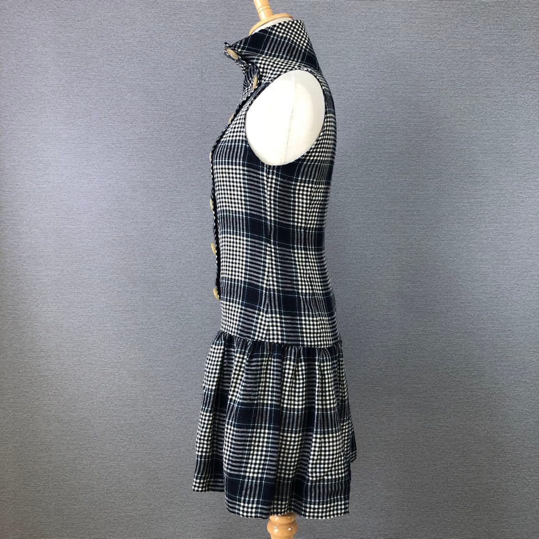 Vivienne Westwood チェック柄 ノースリーブ ミニワンピース