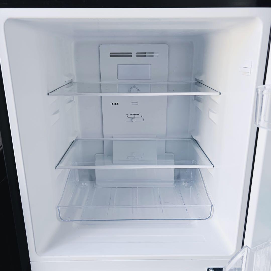 運搬取付無料！ダブルブラック純正Haier冷蔵庫洗濯機2点セット！完動超美品！黒