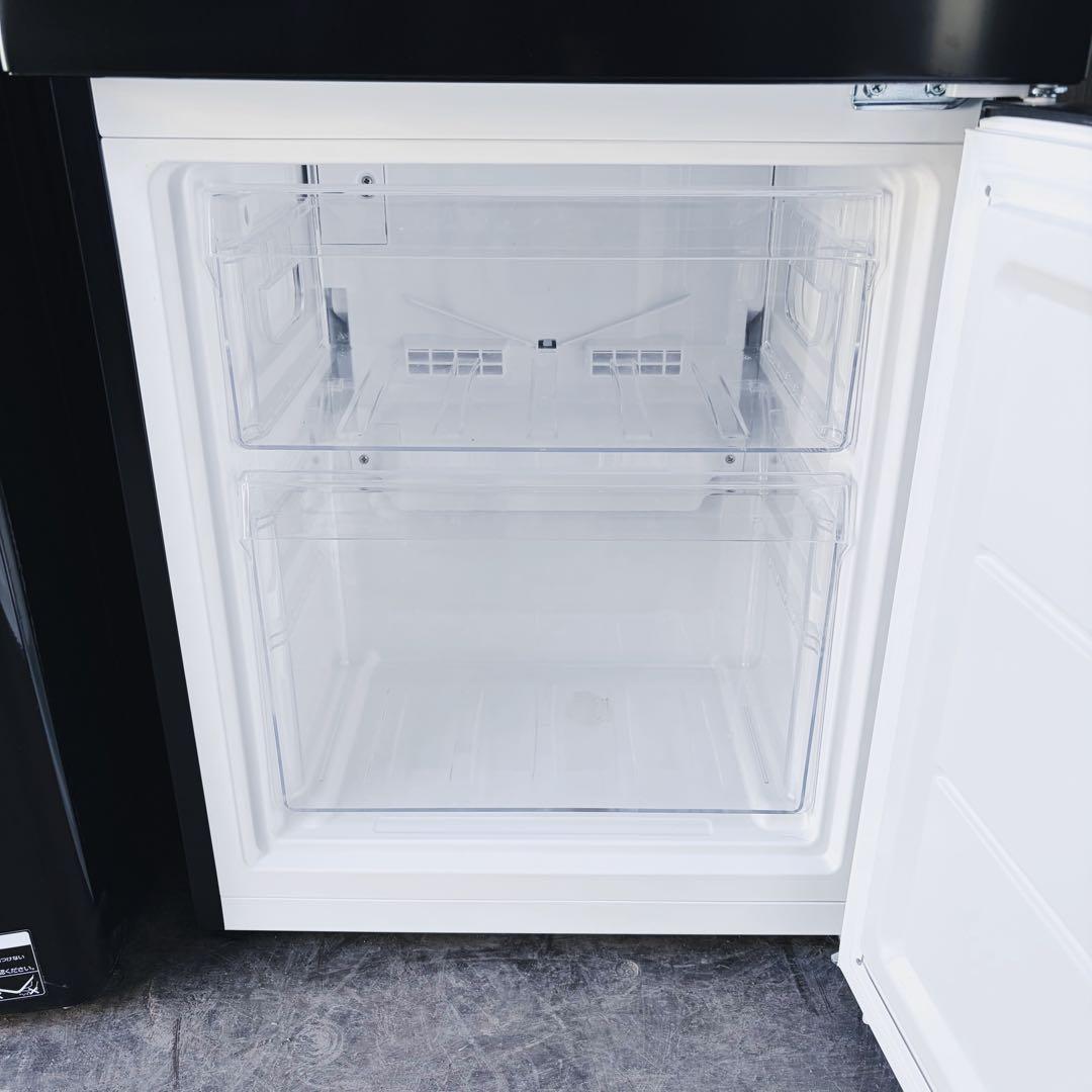 運搬取付無料！ダブルブラック純正Haier冷蔵庫洗濯機2点セット！完動超美品！黒