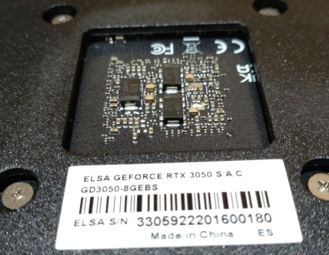 ELSA GEFORCE RTX3050 グラフィックボード★中古動作確認済み