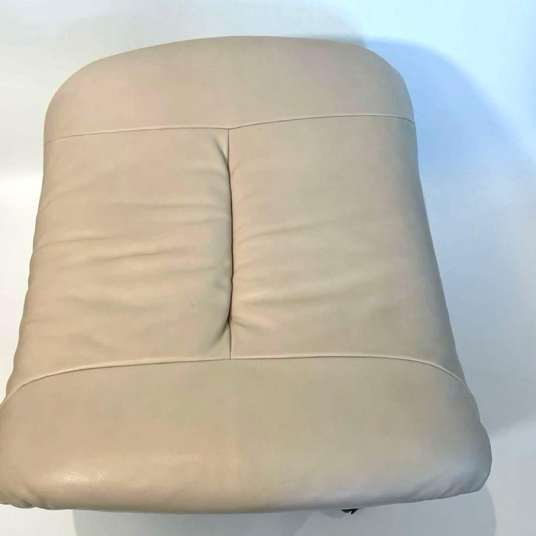 美品　karimoku/カリモク「ZT」シリーズ 本革オットマン　椅子