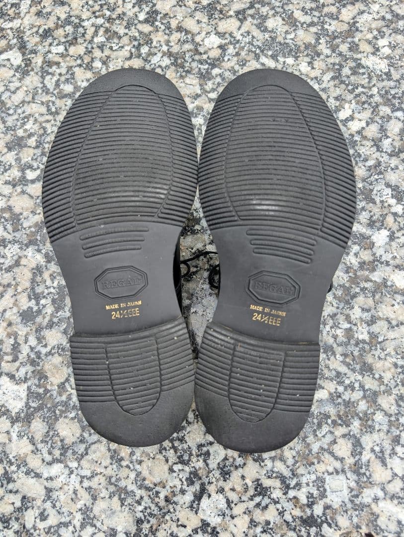 REGAL JN01 プレーントゥ ブラック　24.5EEE