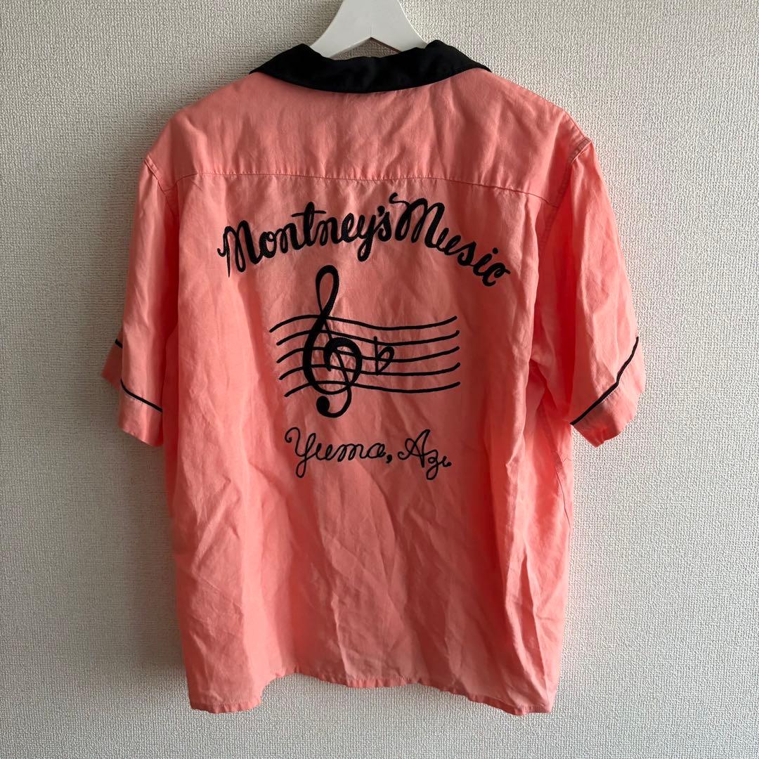 Style Eyes ボウリングシャツ M ピンク se36168