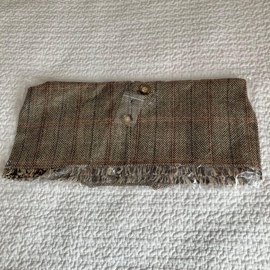 【新品 未開封】ヘリンボーン柄のウールベスト / よしいちひろさんコラボ