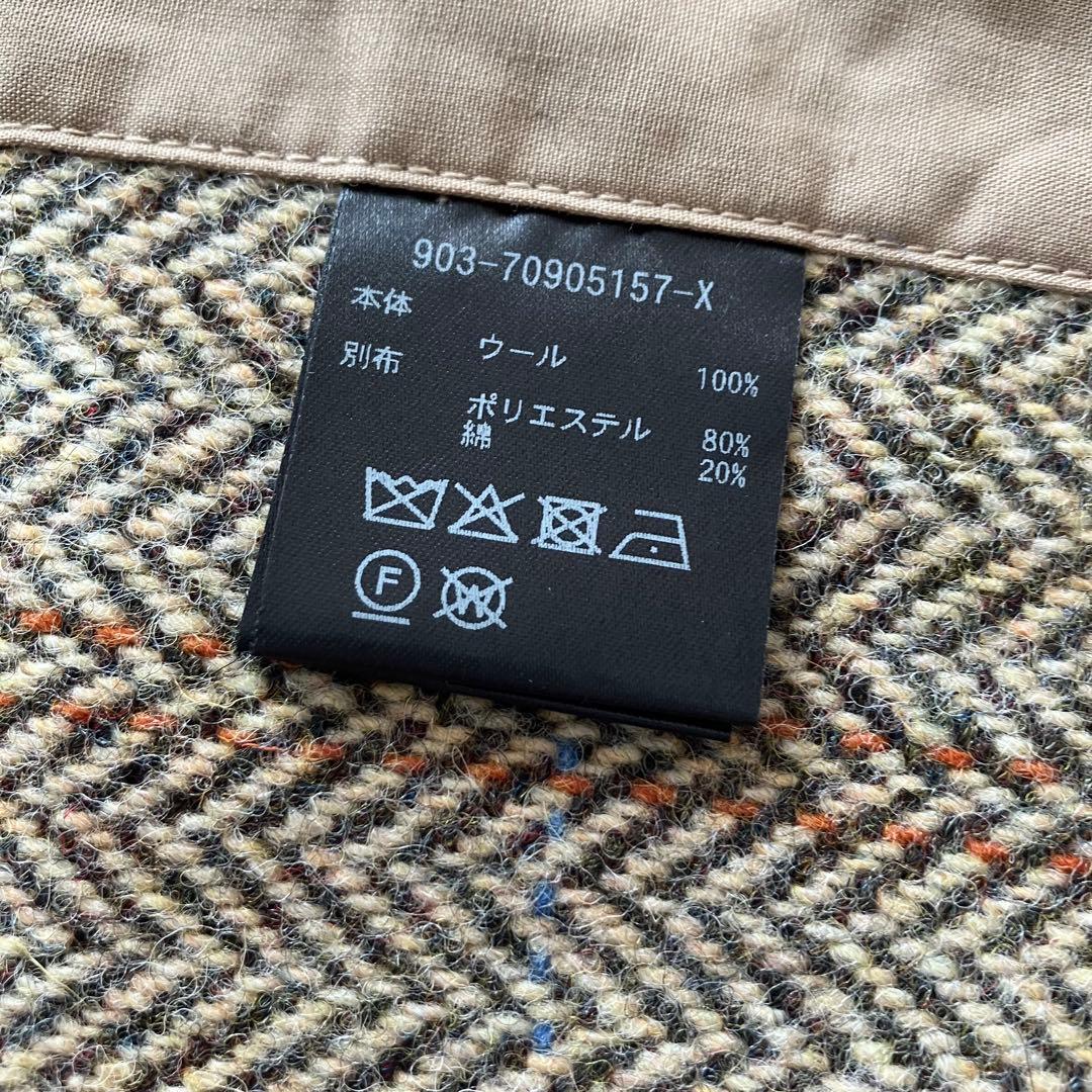 【新品 未開封】ヘリンボーン柄のウールベスト / よしいちひろさんコラボ