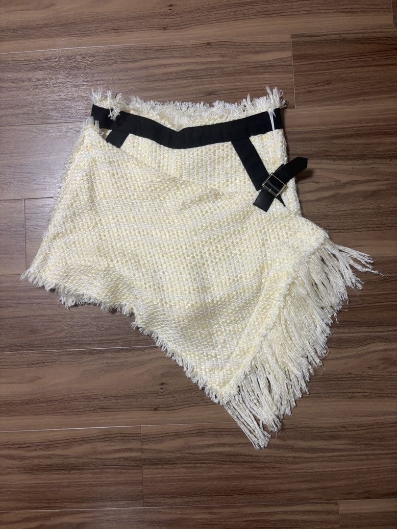 サカイ　sacai　ツイード素材　巻きスカート風　ショートパンツ　サイズ3