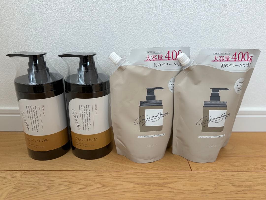 cocone クレイクリームシャンプー 本体＋詰め替え