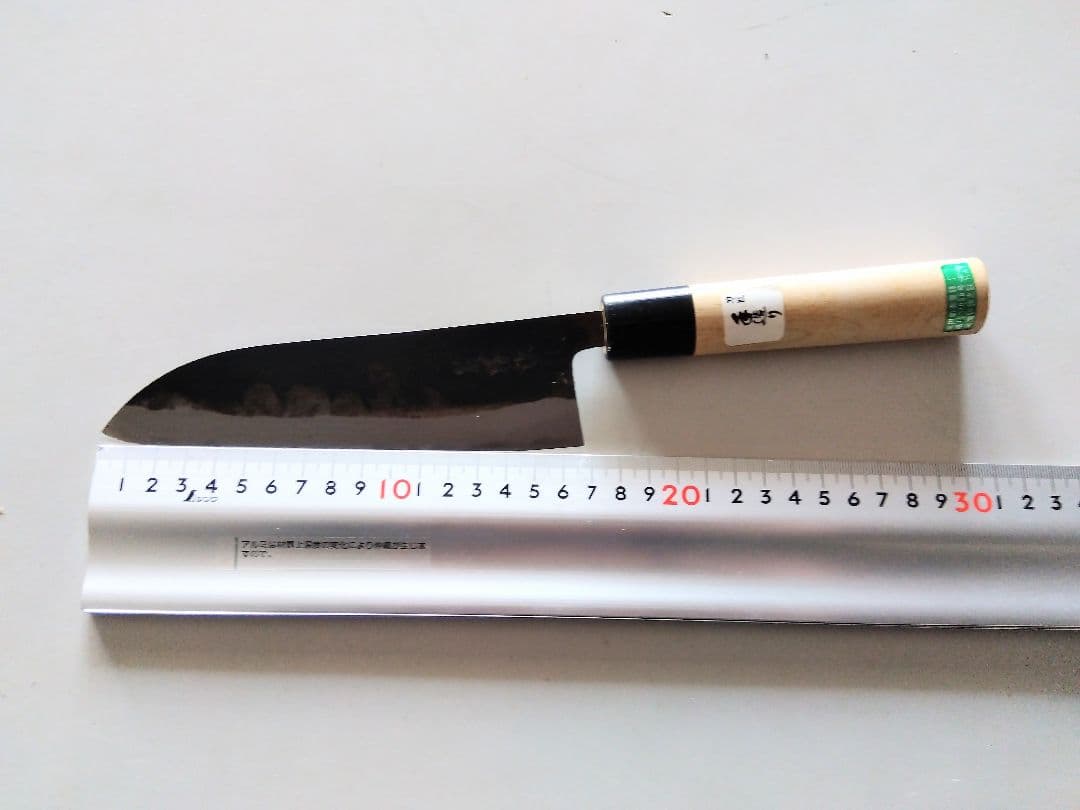 三徳包丁　１６５mm 墨流