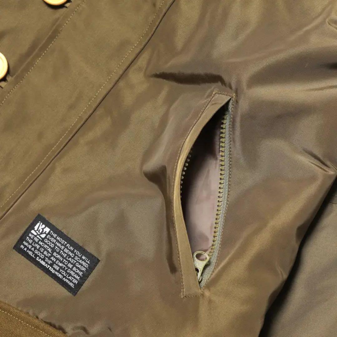 ODD MILITARY-JKT カーキ フード付きミリタリージャケット