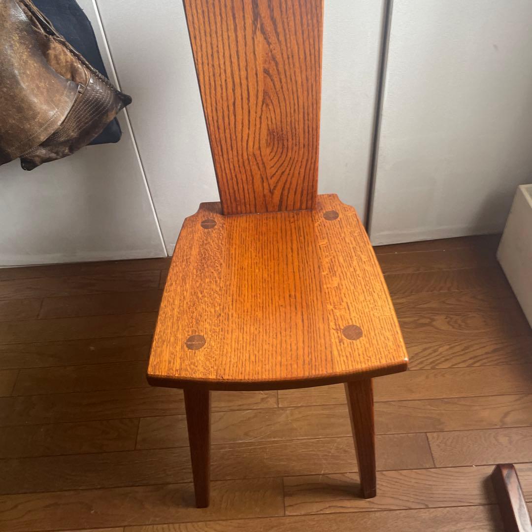 椅子　ダイニングチェア　欅　無垢