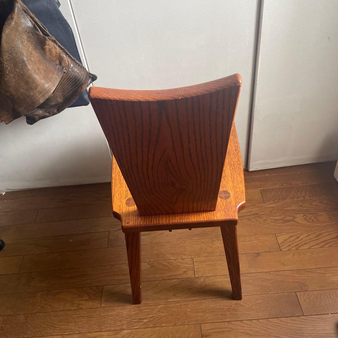 椅子　ダイニングチェア　欅　無垢