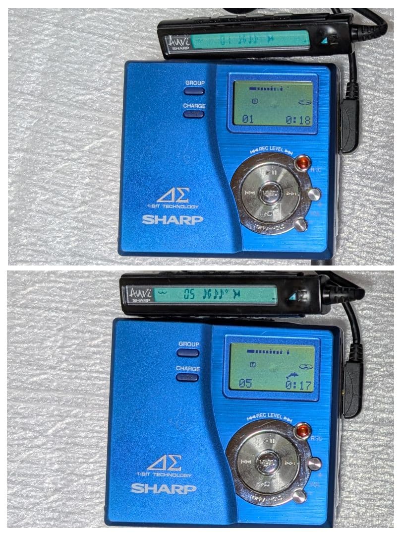 SHARP ポータブルMDプレーヤー Auvi MD-DR77