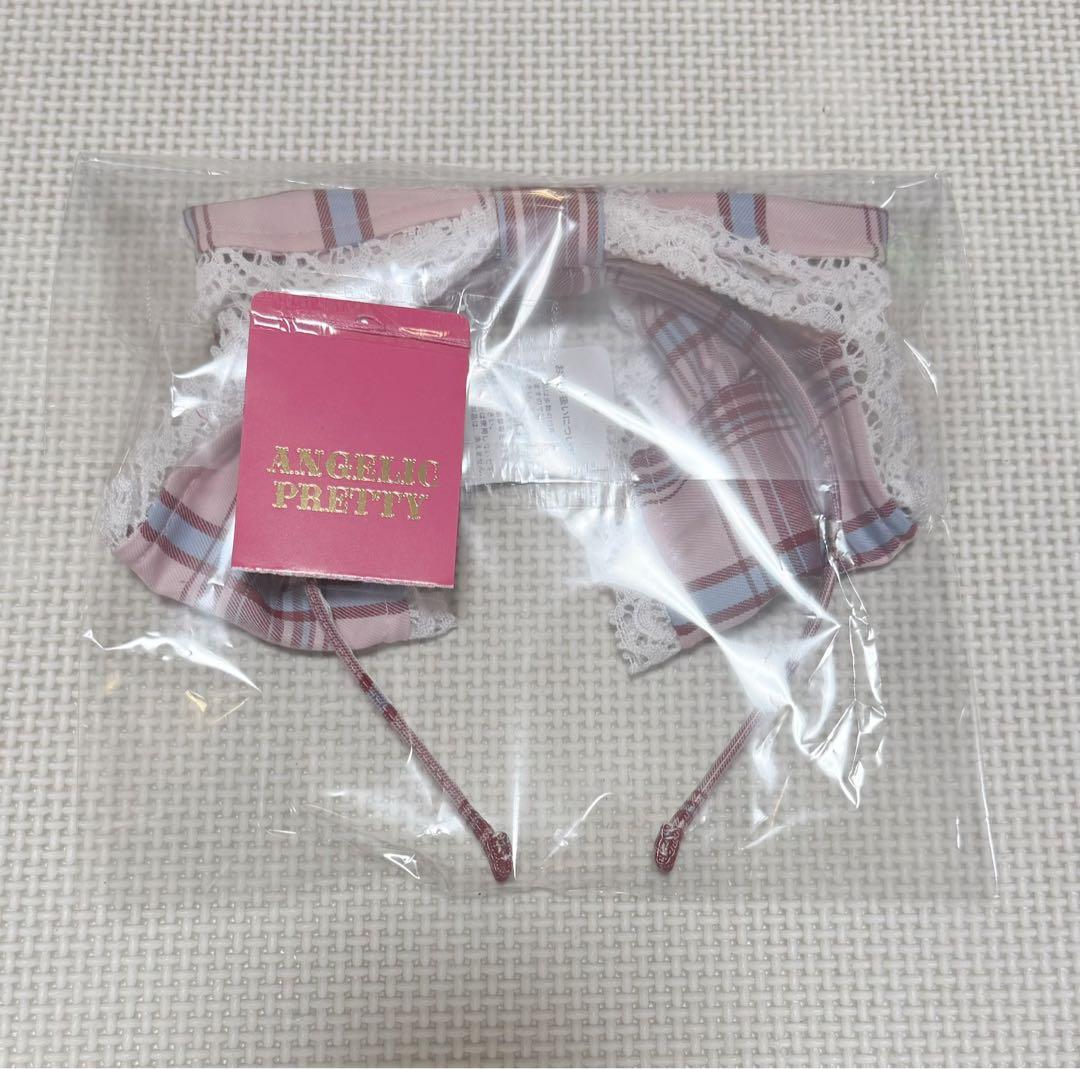 Angelic Pretty Prettyくるりんカチューシャ（タータン）