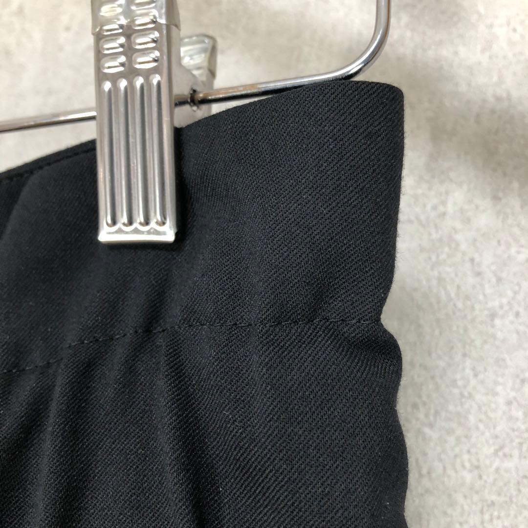 LIMI feu リミフゥ ベルテッド変形ワイドパンツ 黒 ブラック