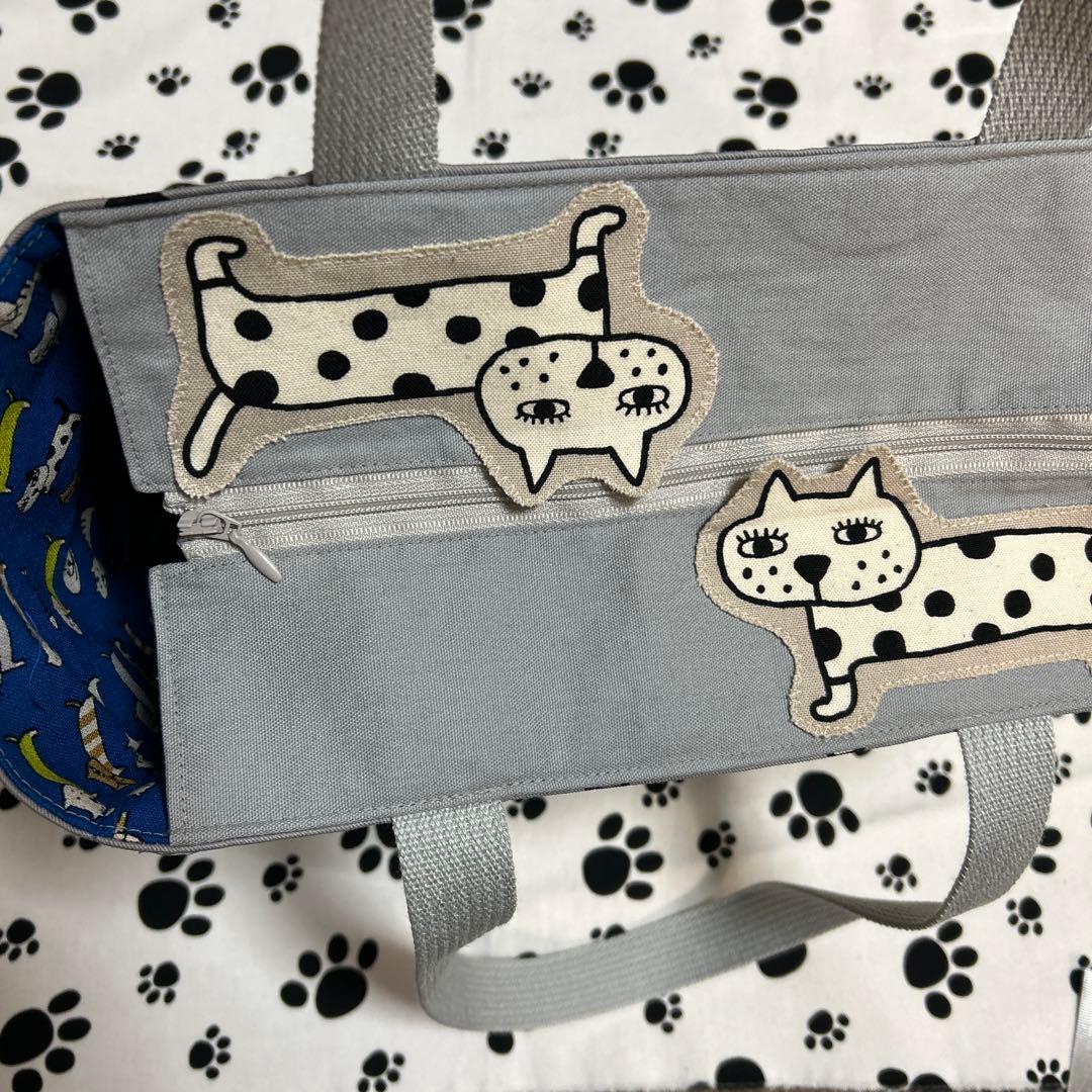 スクエアトートバッグ2点、デカネコちゃん