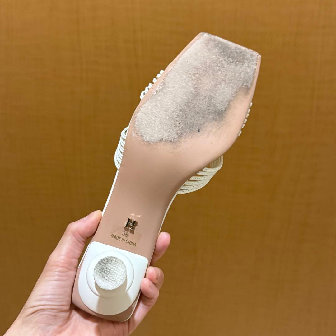 【箱と巾着袋付き】herlipto Cross strap Mules 38