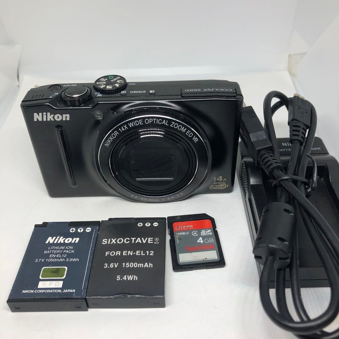【訳あり】Nikon COOLPIX S8200 14倍 充電器 SD